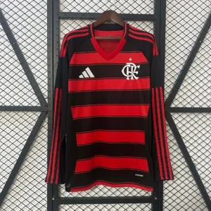 2025/2026 Long Sleeve Flamengo Home Football Jersey1:1 Thai Quality