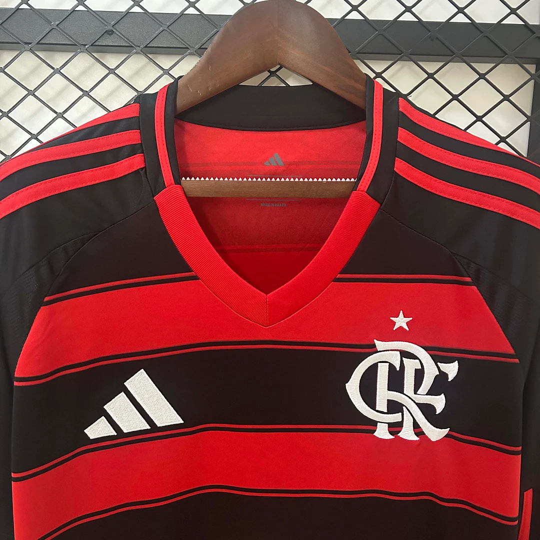 2025/2026 Long Sleeve Flamengo Home Football Jersey1:1 Thai Quality - Image 3