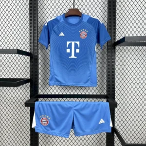 2025/2026 Bayern Munich Goalkeeper Blue Football Shirt 1:1 Thai Quality Kids Size