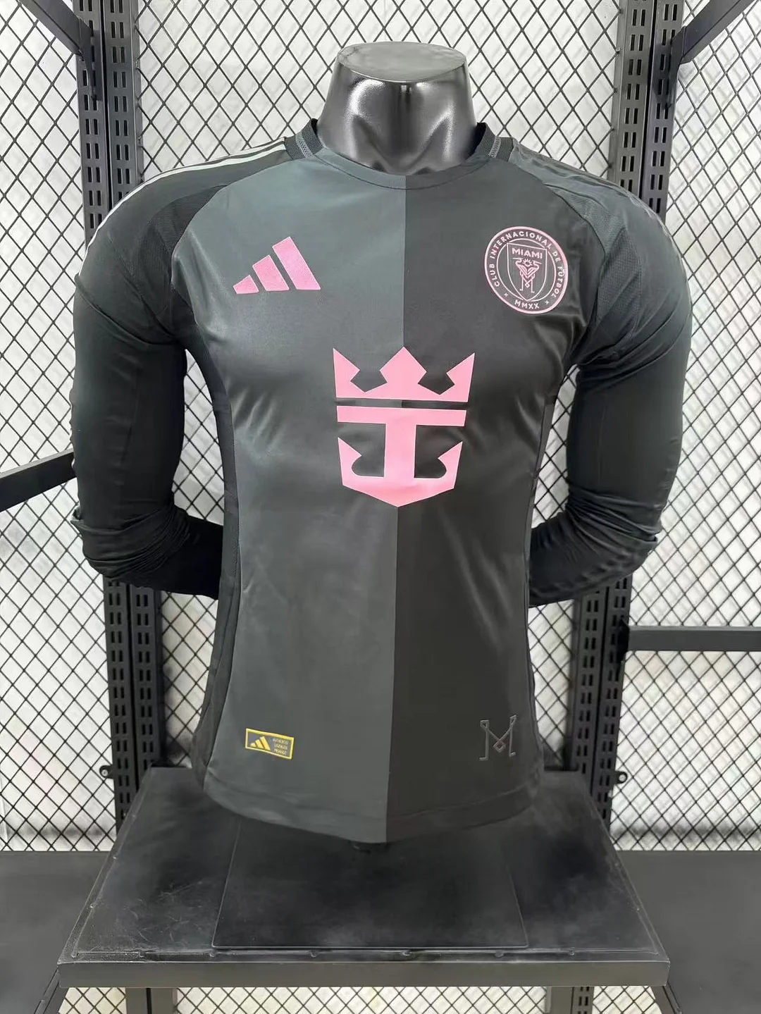 2025/2026 Long Sleeve Player Version Inter Miami Away Soccer Jersey 1:1 Thai Quality
