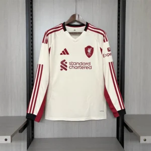 2025/2026 Liverpool Away Long Sleeve Soccer Jersey 1:1 Thai Quality