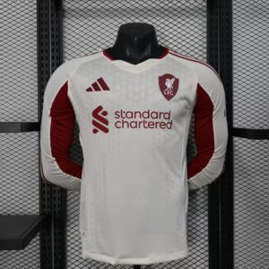 2025/2026 Player Version Liverpool Away Long Sleeve Soccer Jersey 1:1 Thai Quality